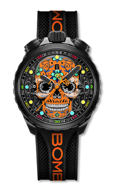 Bomberg SUGAR SKULL ORANGE BS45CHPBA.060-9.12 Replica Watch